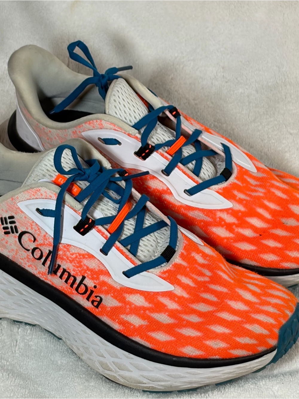 Columbia Orange, White & Blue Trail Running Shoes
